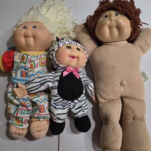 Lot of 3- Cabbage Patch Kids Dolls